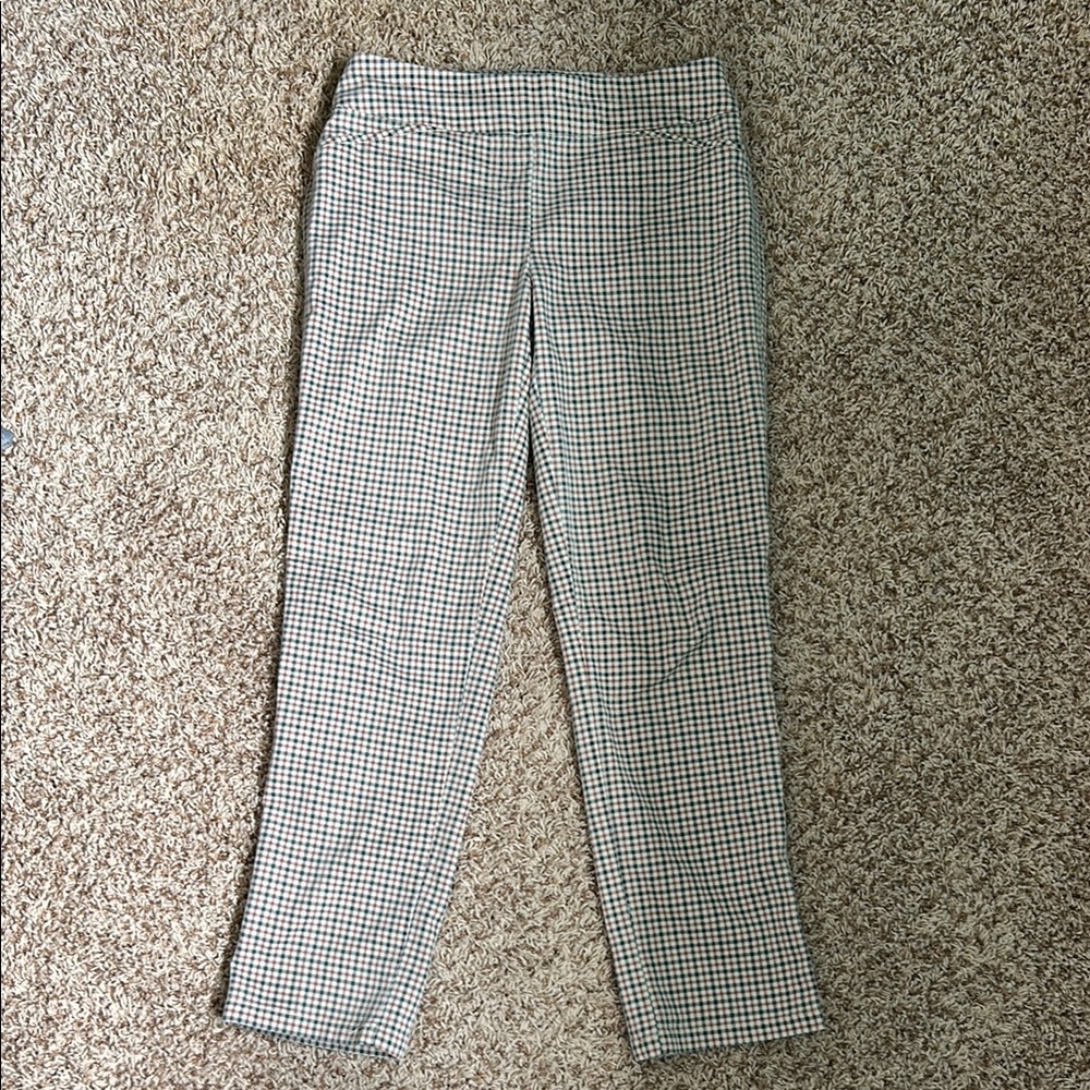 Croft & Barrow Black and White Checkered Pants